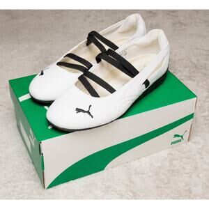 Puma Speedcat Ballet White Black Sneakerina Womens Size 10 403587-01